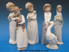 Six Nao and Lladro figures