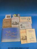 A collection of inter-war cigarette cards to include an album of Wills old inns,