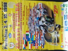 Various Speedway posters 1998-2000 including Millennium Stadium Cardiff, Eastern European,