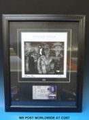A framed Howard Jones Human's Lib Limited Edition 15/25 signed picture with ticket