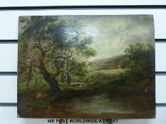 Attributed to Thomas Barker and Thomas Jones Barker of Bath: Three oil on board (two smallest on
