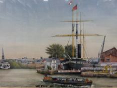 Terry Bevan pair of watercolours SS Great Britain and Clifton Suspension bridge (each 17 x 26cm)