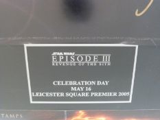 Star Wars 2005 special edition celebration day film poster for Episode III: Revenge Of The Sith