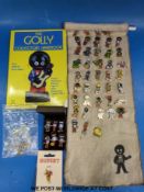 A collection of Golly / Robertson's jam badges,