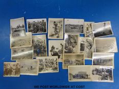 A small collection of WWII photographs including one of Winston Churchill,