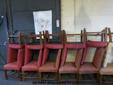 Sixteen upholstered chairs