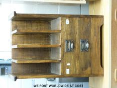 A magazine rack with two drawers below (height 73cm)