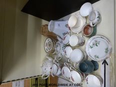 A quantity of china and glass to include Paragon tea set,