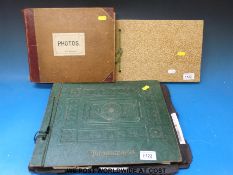 Three photograph albums with family and informative photographs dating from 1918-1953.
