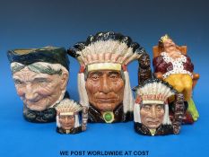 Three Royal Doulton character jugs,