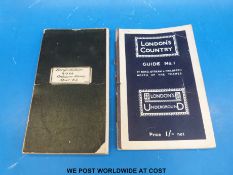 An Ordnance Survey map of Herefordshire, linen backed together with London's Country Guide No.