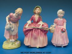 Three Royal Doulton figures 'Mary Mary' HN2044, 'Bo Peep' HN1811,