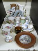 A quantity of Royal Worcester and other ceramics to include Vine Harvest platter, leaf jug,