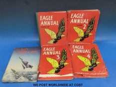 The Eagle Annual number one by Hulton Press Ltd, together with annuals 2,3,
