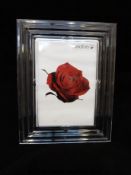 Orrefors glass Family & Friends photo frame 5206/48 signed to bottom left,