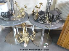 A collection of hanging lights