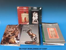 Approximately 120 Sotheby's, Christies and similar auction catalogues relating to glass, Asian Art,