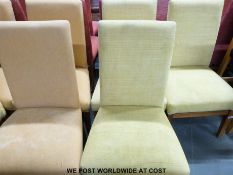 Eleven upholstered chairs