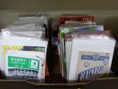 Football programmes Wigan Athletic, Oldham Athletic, Bradford City, Brentford, Blackburn Rovers,