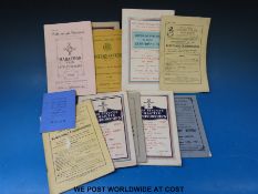 A collection of trophies and trophy cups relating to E.D.