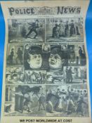 Five copies of The Illustrated Police News,