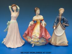 Three figurines to include Royal Doulton Southern Belle,