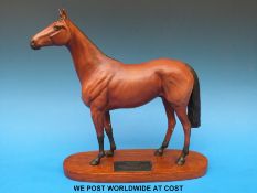 Large Beswick connoisseur figure of Red Rum on plinth