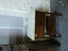 A marble topped washstand (W61cm)