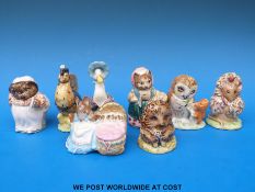 Eight Beswick Beatrix Potter figures including Old Mr Pricklepin,
