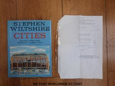 Stephen Wiltshire: Original pencil & crayon illustration of Docklands Light Railway as featured in