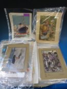 A large collection of prints including illustrations from children's books (including Arthur