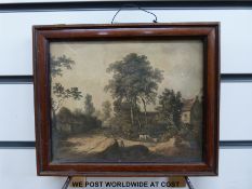 A collection of nine paintings, mainly watercolours to include studies of fruit,