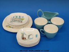 A collection of Midwinter Stylecraft teaware in the 