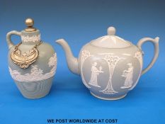 A Copeland teapot and a similar decanter