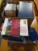 A collection of wine related books,