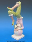 A Royal Doulton clown figure 