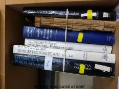 A collection of reference books relating to Royal Worcester porcelain to include Henry Sandon,