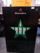 A Heineken branded refrigerator