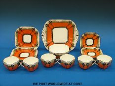An Art Deco Shelley tea service in the 