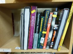 A collection of eleven titles relating to Jimmy Hendrix, The Rolling Stones,