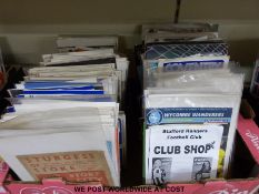 Football programmes, West Bromwich Albion, Birmingham City, Stoke, Aston Villa, Coventry, Millwall,