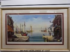 After Jorge Aguilar-Agon (born 1936 Spanish): Signed artist proof print 