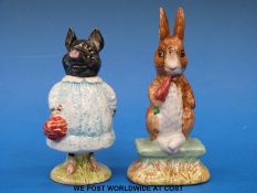 Two (BP3b) Beswick Beatrix Potter figures: Pig-Wig and Fierce Bad Rabbit both with boxes