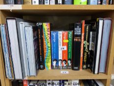 A collection of books celebrating The Beatles and their achievements over the years.