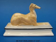 A Michael Sutty figure of a greyhound with Sutty stamp to base