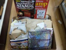 A box containing a large quantity of GB, commonwealth and world stamps loose, covers,