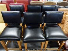 Six upholstered bar seats