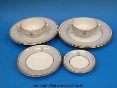 A Booths tea set with a crest for London County Council originally from County Hall