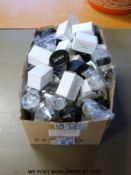 A collection of bottle tops/keepers including Moet, Lanson etc,