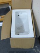 A porcelain sink in box